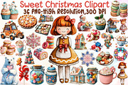 Sweet Christmas Clipart Bundle, an Illustration by Sublimation Artist (Thumbnail 1 of 6)