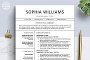 CV Resume Template | Word & Pages, a Resume Template by The Art of Resume (Thumbnail 1 of 8)
