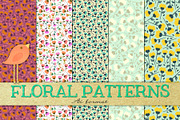 Floral Patterns seamless, a Pattern Graphic by Anny Cecilia Walter (Thumbnail 1 of 3)
