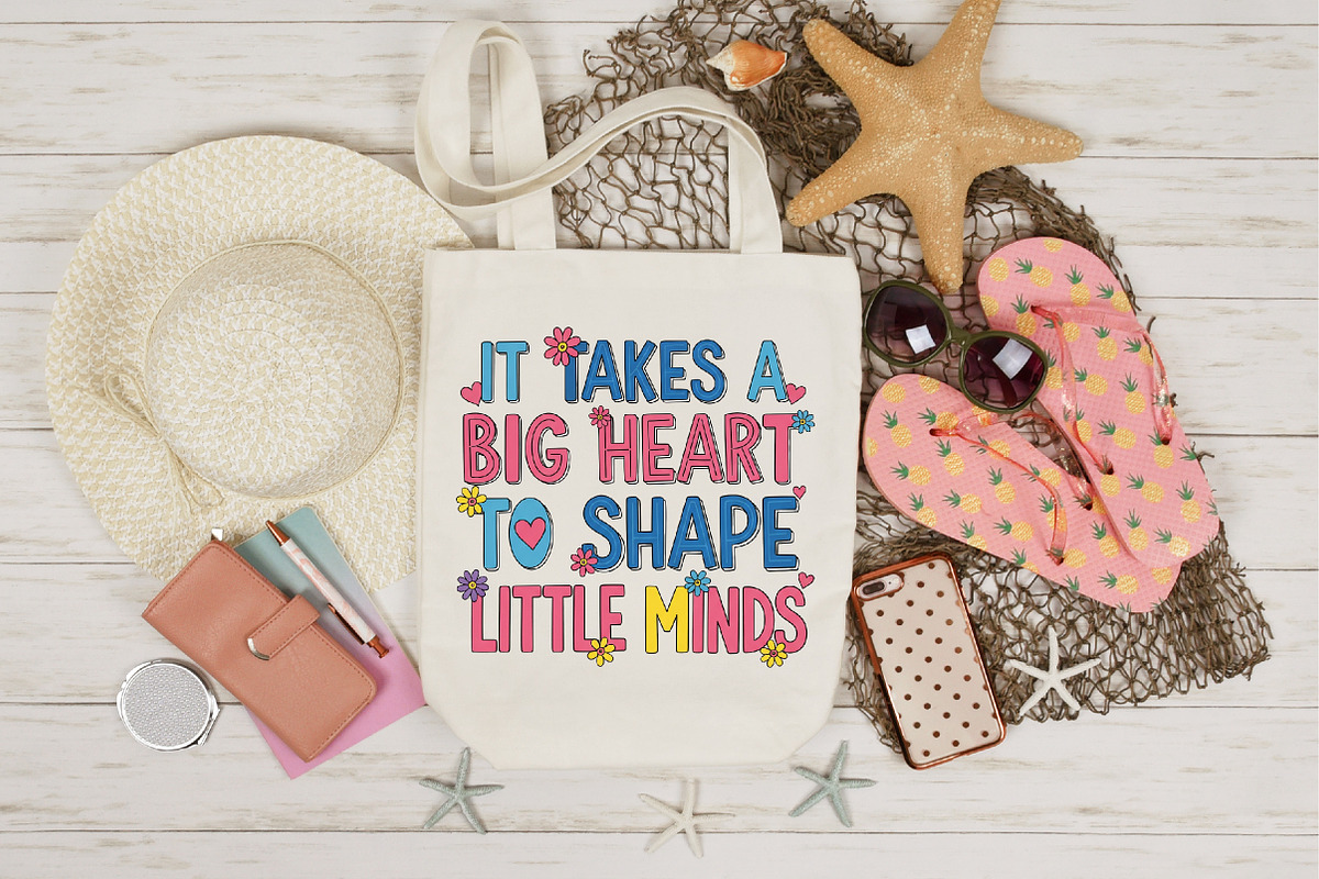 Big Heart Little Minds Teacher PNG, an Illustration by Designking (Photo 4 of 4)