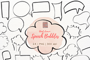 Hand drawn speech bubbles, an Illustration by RimzStudio (Thumbnail 1 of 8)