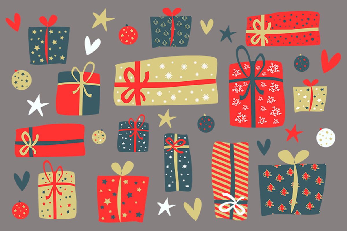 Christmas Gift Clipart, an Illustration by Bamboobear Books Shop (Photo 2 of 3)