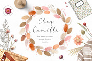 Big romantic dried flower set, a Texture Illustration by marie dricot (Thumbnail 1 of 18)