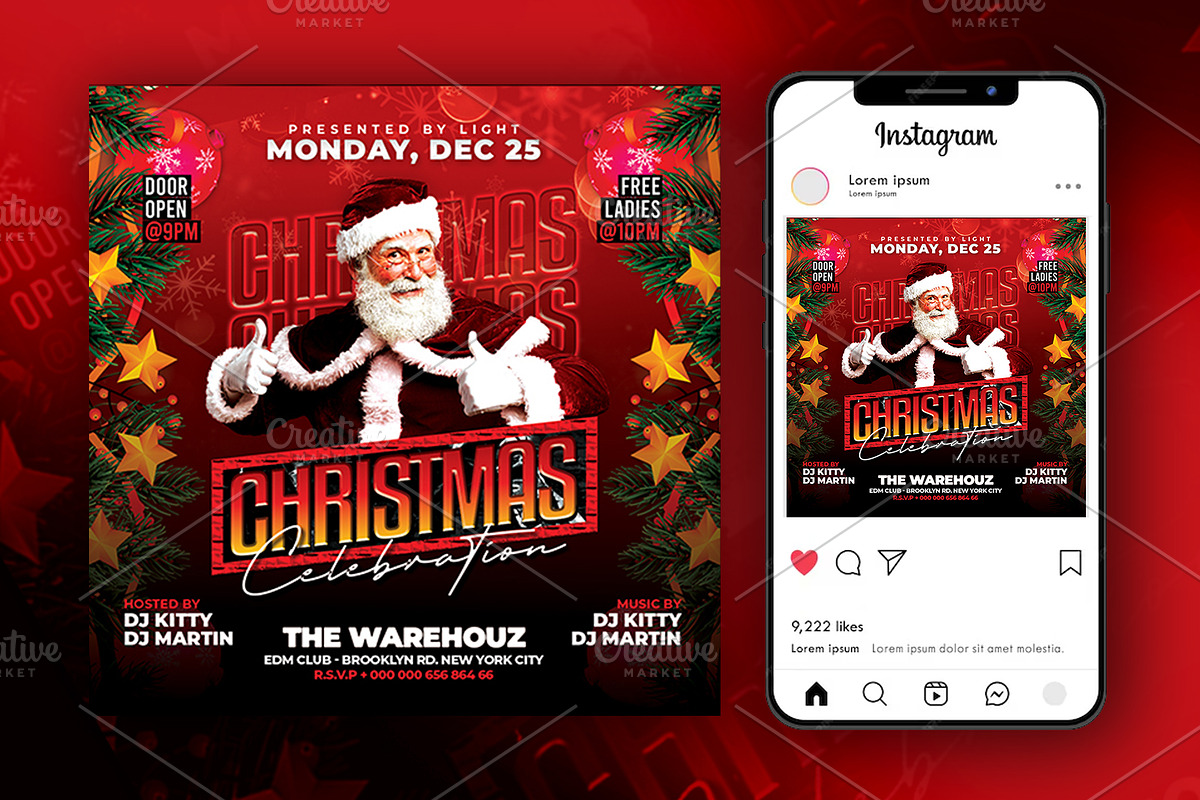 Christmas Flyer Bundle, a Flyer Template by Artonix (Photo 4 of 10)