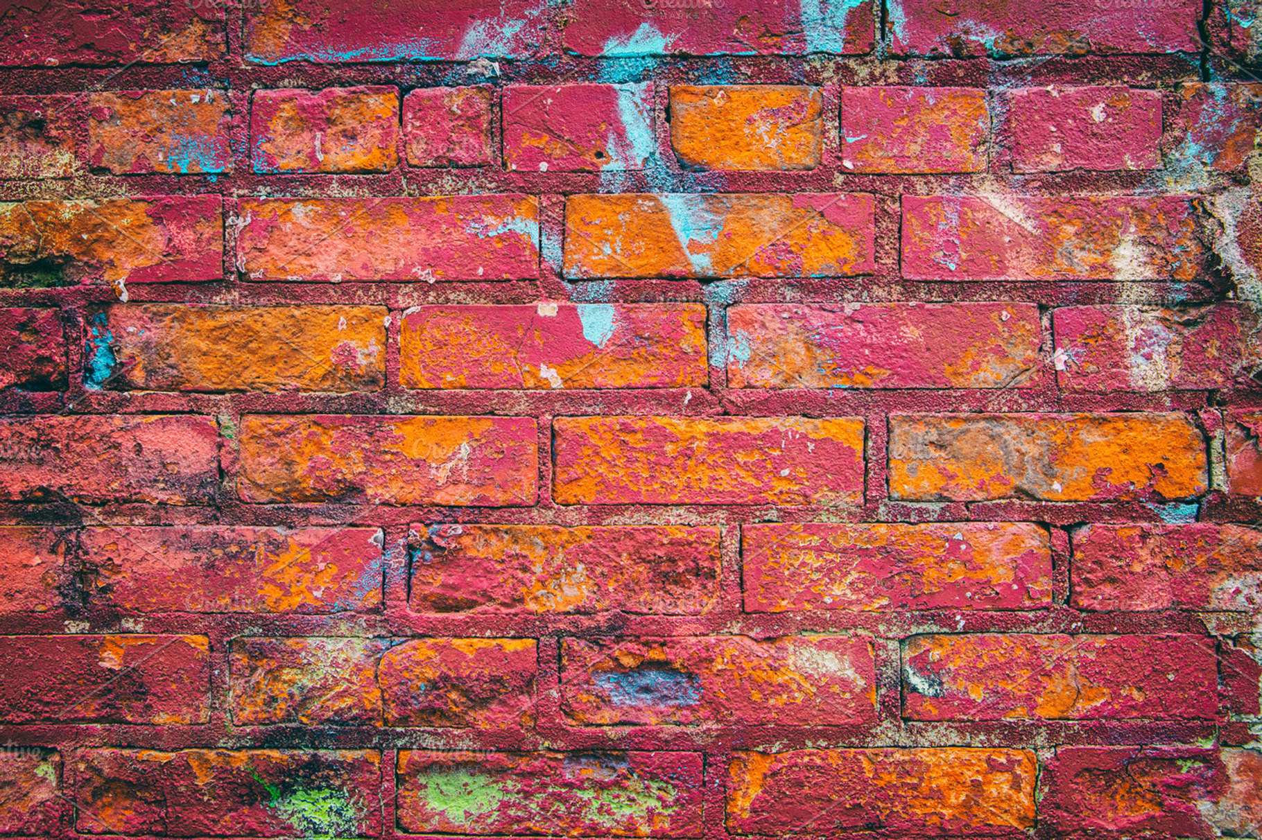 Coloured Bricks, an Abstract Photo by Tom Eversley