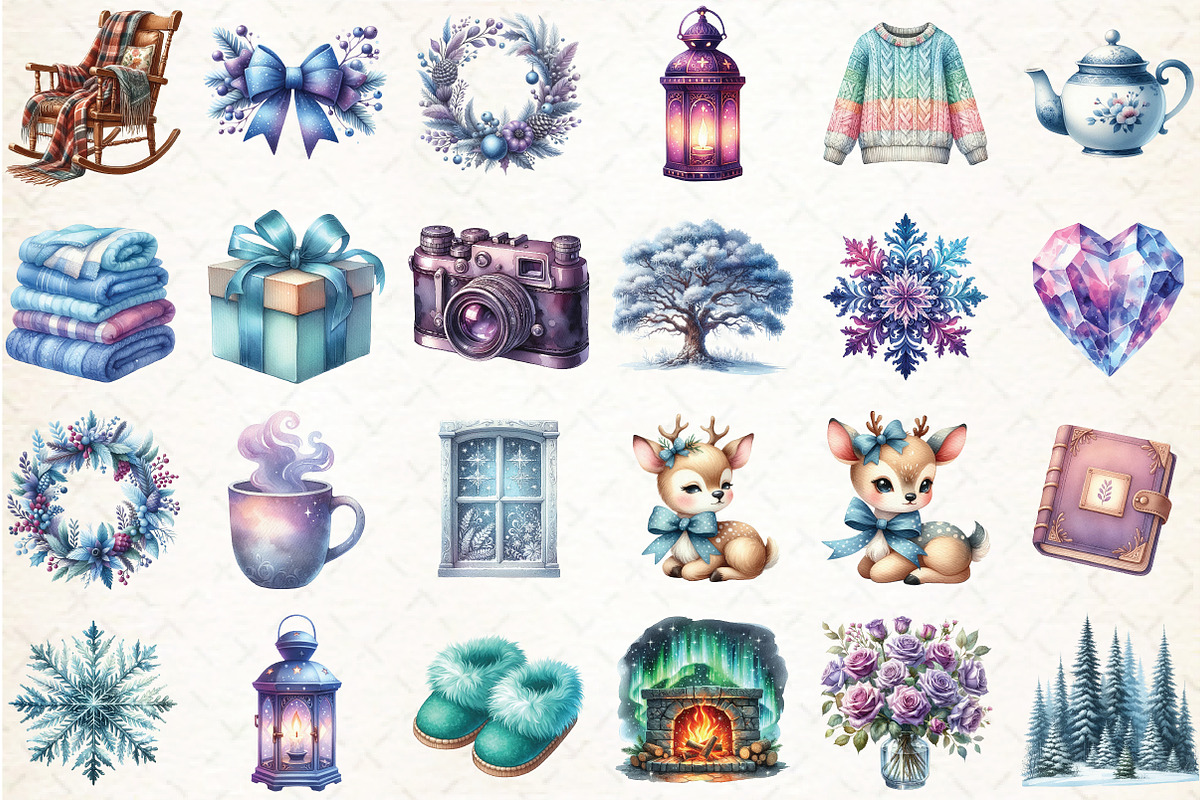 Christmas Clipart Bundle PNG, a Graphic by Libby Wishes (Photo 2 of 6)