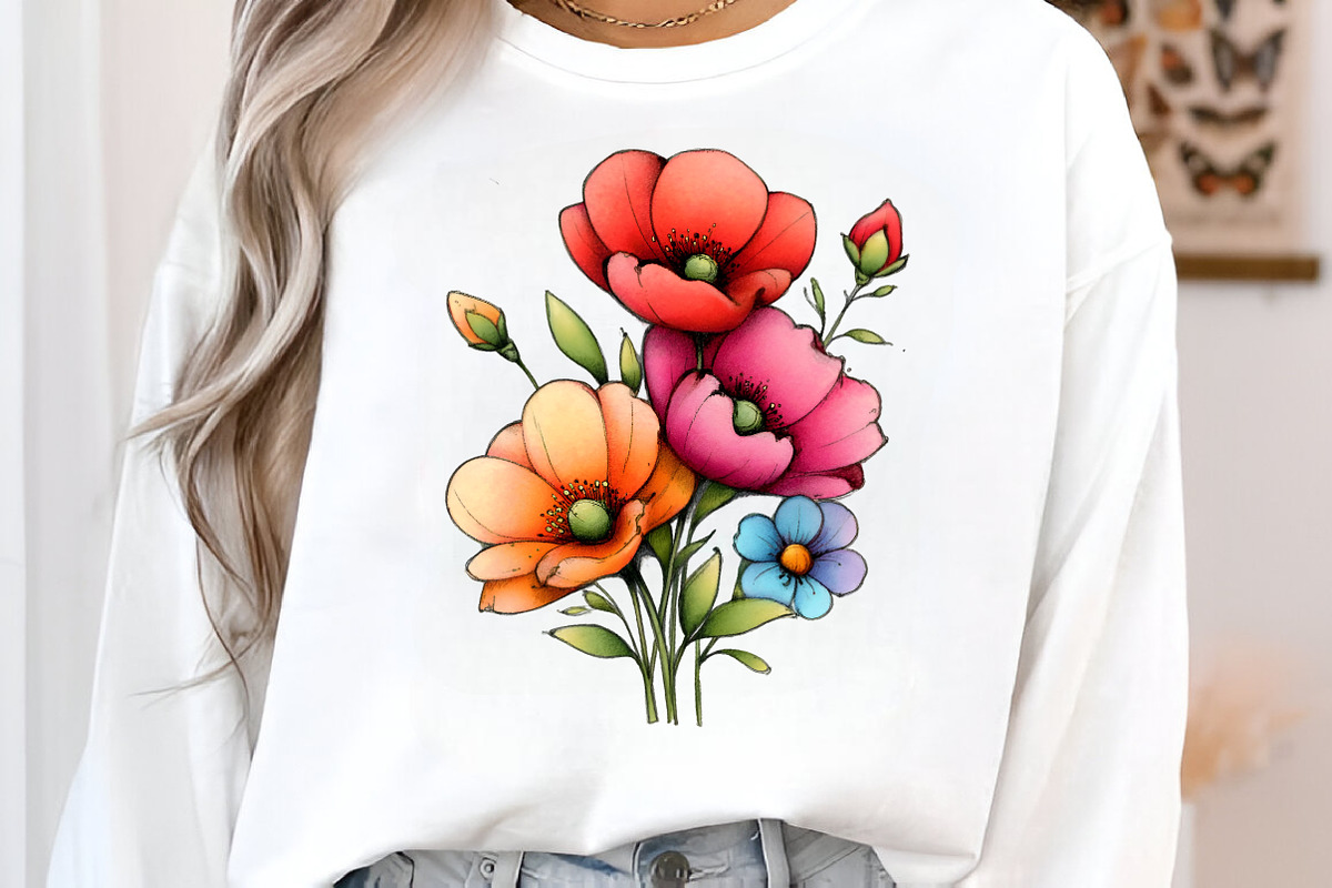 Spring Meadow Poppies Clipart Bundle, an Illustration by GatewayDesign (Photo 3 of 5)