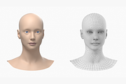 Natural Female Head 01 Generic Mesh, a Characters & Person 3D Model by VK Studio (Thumbnail 2 of 19)