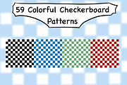59 Colorful Checkerboard Patterns, a Pattern Graphic by MessyArtss (Thumbnail 1 of 6)