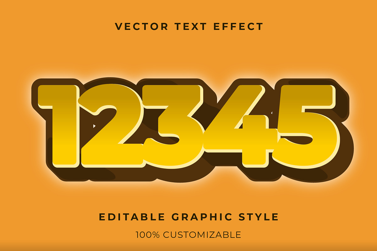 Glossy 3D Bold Text Effect preview 2