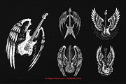 10 Bundle Dark Art Guitar Wings, an Illustration by Morspective (Thumbnail 5 of 7)