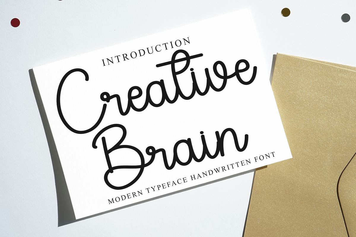 Creative Brain, a Handwritten Font by InermediaSTUDIO (Photo 1 of 8)