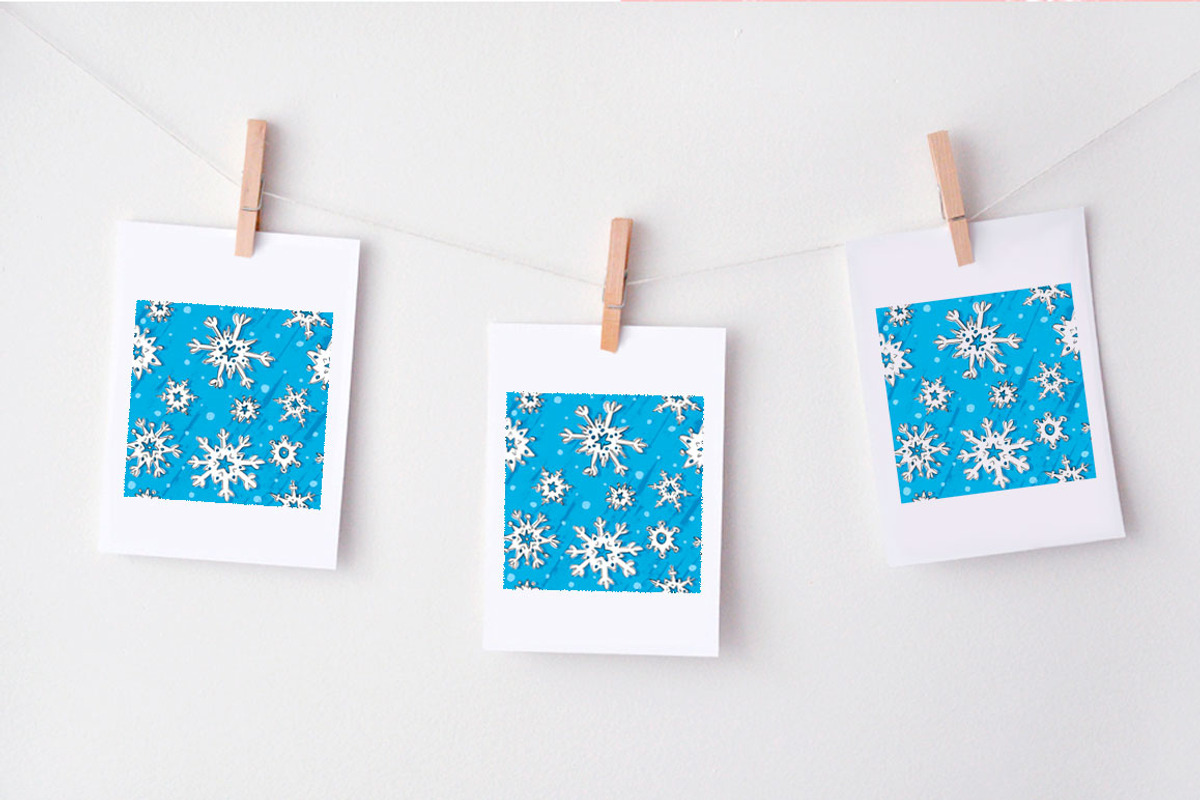 Snowflakes seamless pattern, a Pattern Graphic by Melniklenart (Photo 3 of 4)