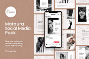 Mataura - Social Media Pack, a Social Media Template by Crevo Studio (Thumbnail 1 of 11)