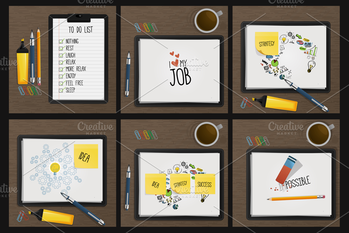 Office Kit bundle for business, a Work Illustration by Beatriz Gascón (Photo 5 of 5)