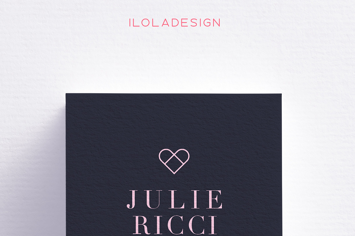 Blue Hearts Business Card, a Business Card Template by iloladesign (Photo 1 of 2)