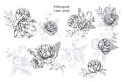 Flowers in line, an Illustration by katyabuslaeva (Thumbnail 4 of 7)