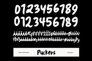 Puckers - Experimental Handwritten, a Handwritten Font by Graphicfresh (Thumbnail 10 of 10)
