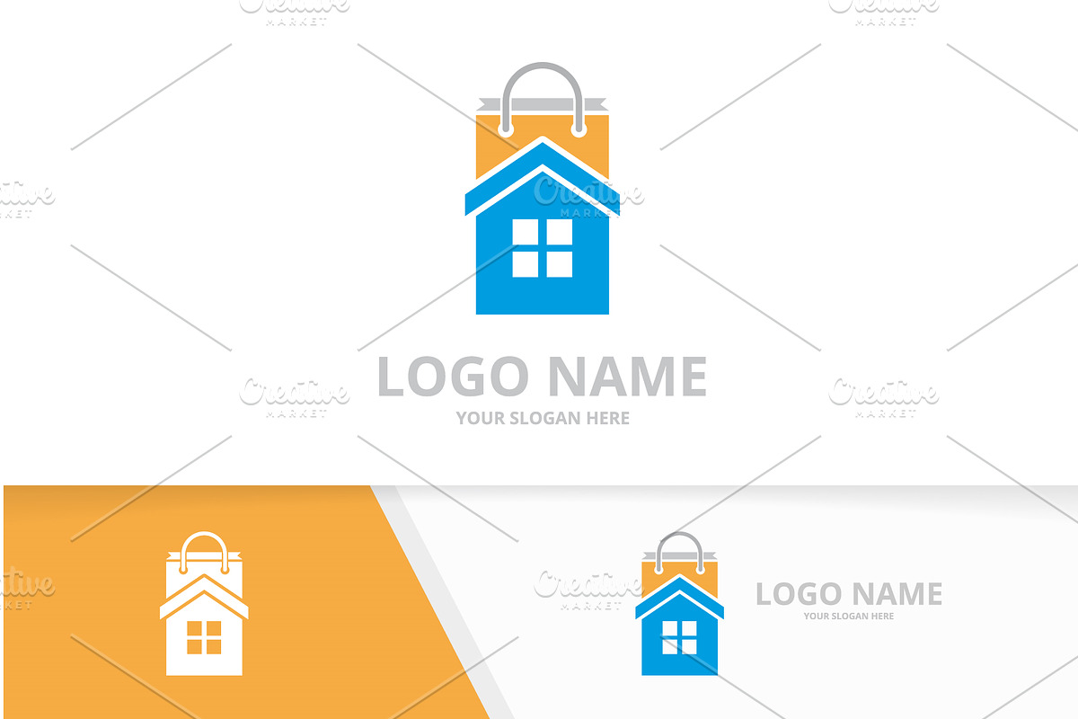 Vector real estate and shop logo, a Branding & Logo Template by GraphiShop