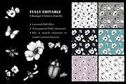 Vintage Botanical Engraving Patterns, a Pattern Graphic by LUSH Studio (Thumbnail 3 of 6)