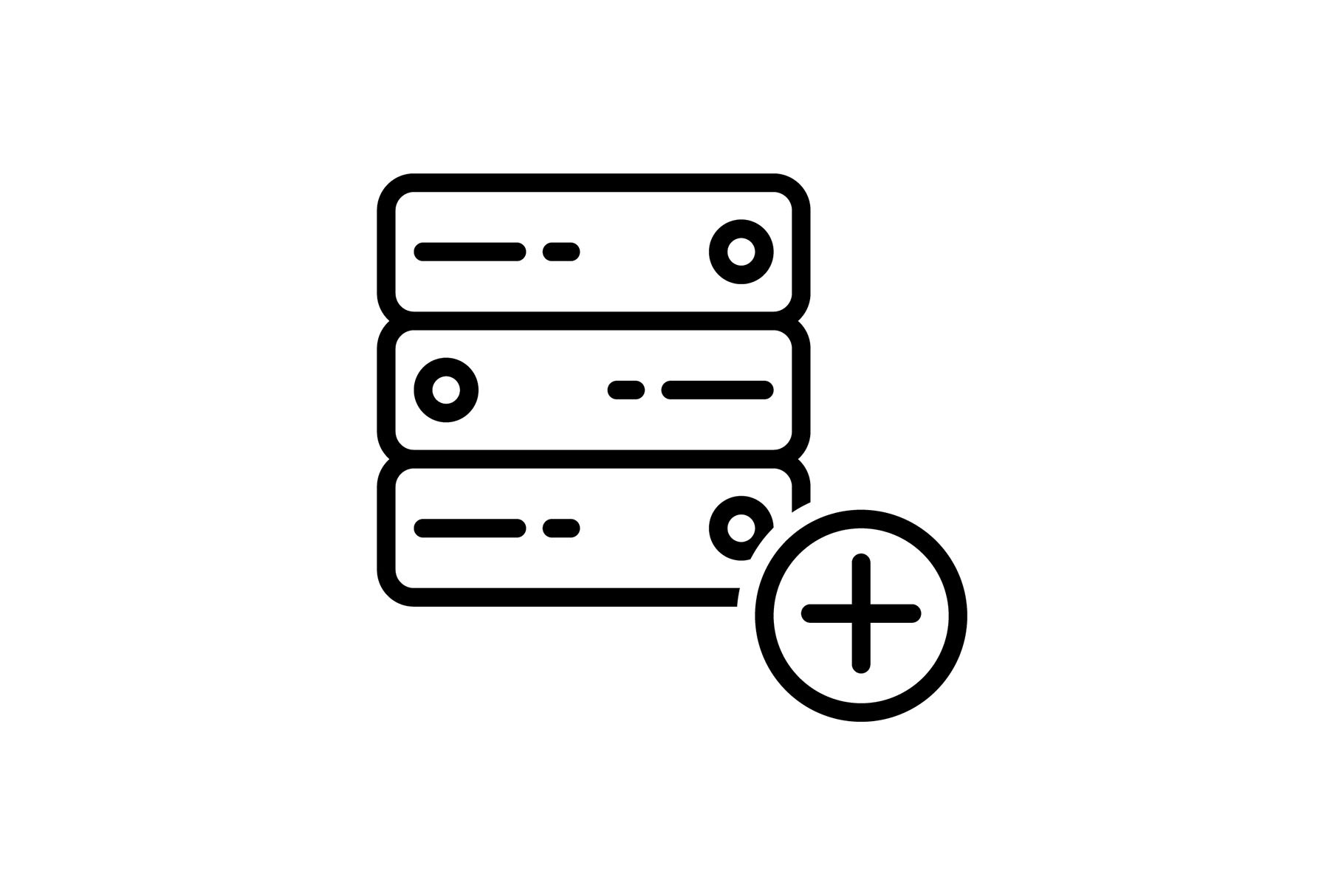 Data add folder icon, an Icon by Creative priyanka | Creative Market