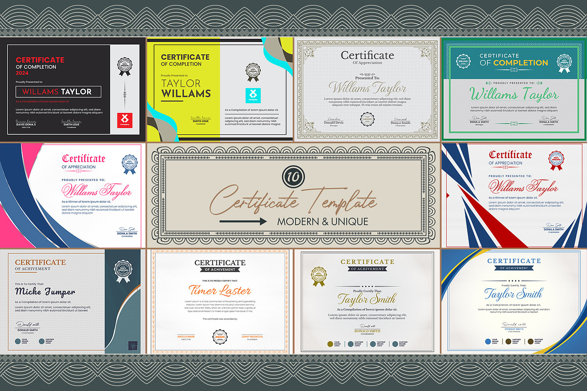 Creative Achievement Certificate, a Stationery Template by MRI STUDIO (Photo 1 of 11)