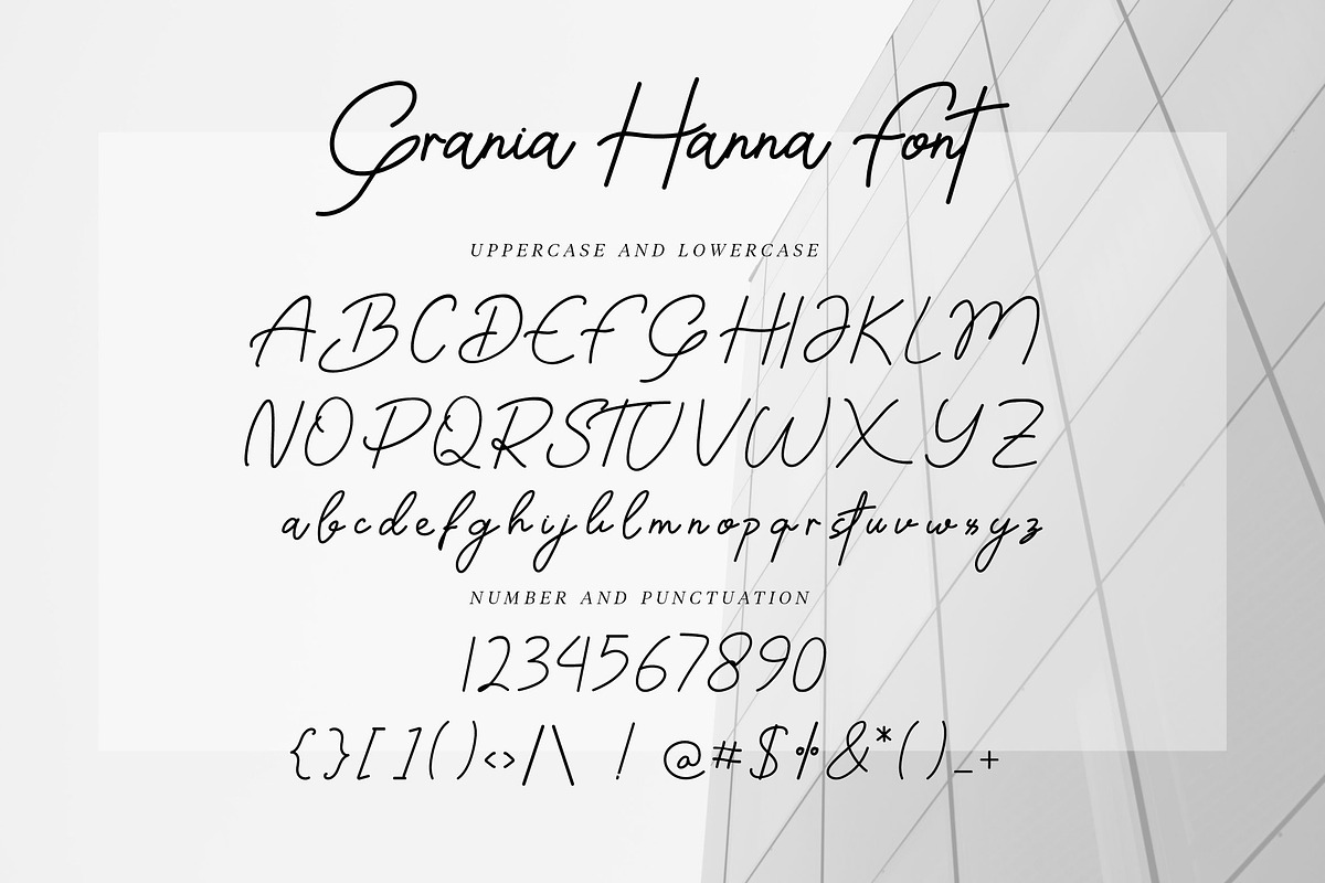 Grania Hanna, a Script Font by Typegoals Studio (Photo 7 of 9)