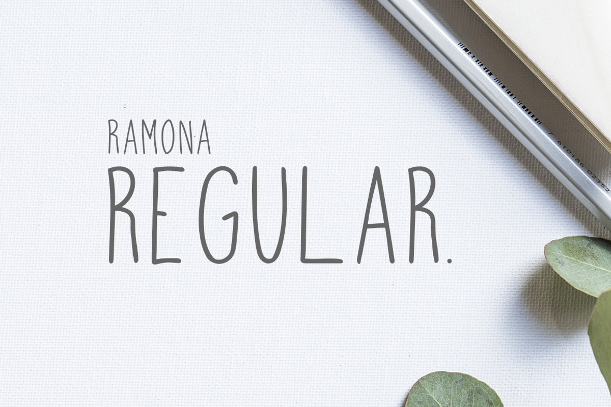 Ramona | A Handwritten Font preview 3
