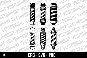 Illustrations of barbershop pole, an Object Illustration by Vectorhight