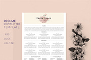 Water Color CV-Resume Tempalate *C, a Resume Template by Showy68 Template (Thumbnail 2 of 3)