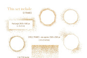 Sparkling Gold Glitter Set, an Object Graphic by My Wondercolor (Thumbnail 2 of 4)