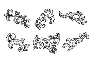 Vintage ornamental flourish frame, an Illustration by art PVP - market