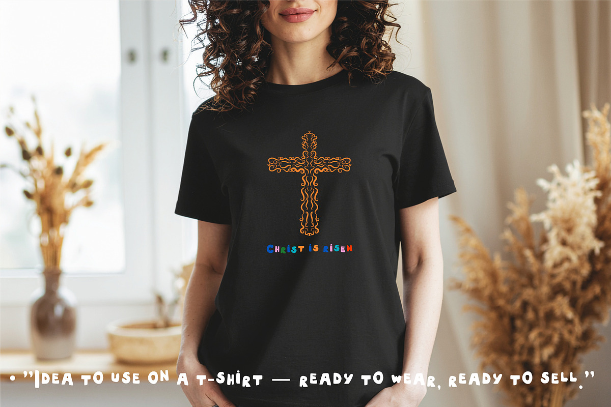 Glorious Easter Clipart Divine Cross, a Decorative Illustration by Anada Arty (Photo 6 of 6)