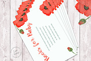 Watercolor Poppy Baby Shower Set, an Invitation Template by Love Design (Thumbnail 5 of 5)
