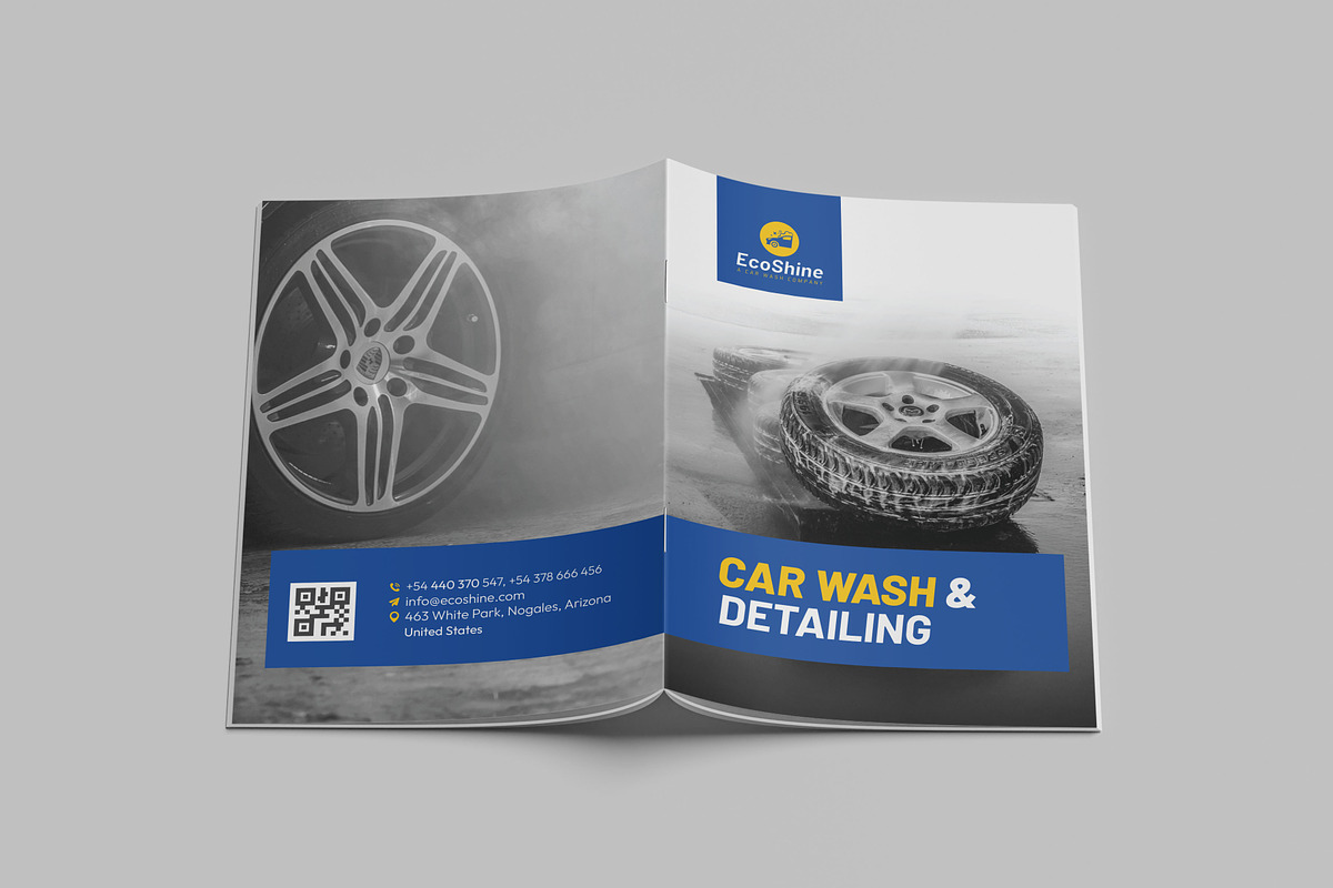 Car Wash and Detailing Brochure, a Brochure Template by VectStock (Photo 5 of 6)