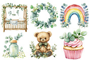 Baby Shower Clipart Bundle, an Illustration by Designworld (Thumbnail 4 of 5)