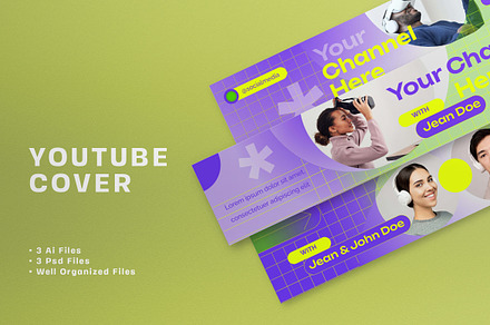 Alternative Design YouTube Cover, a Social Media Template by graphicook