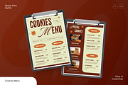 Cookies Menu, a Flyer Template by Annora Studio (Thumbnail 1 of 6)