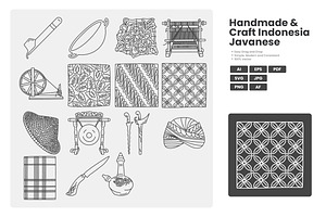 Javanese Traditional Craft Icon Pack, an Outline Icon by erifqizeicon