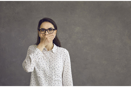 Serious woman with shocked face, a Person Photo by StudioRomantic