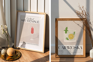 COCKTAIL O'CLOCK II Art Posters