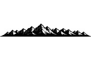 Mountain Range Silhouette, an Object Graphic by Designer_Momina (Thumbnail 7 of 20)