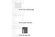 A4 print mockup with clothespins, a Print Template by Dorado Stock (Thumbnail 2 of 3)