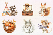Sweet Boho Woodland Creatures Animal, an Illustration by CreationArt (Thumbnail 7 of 9)