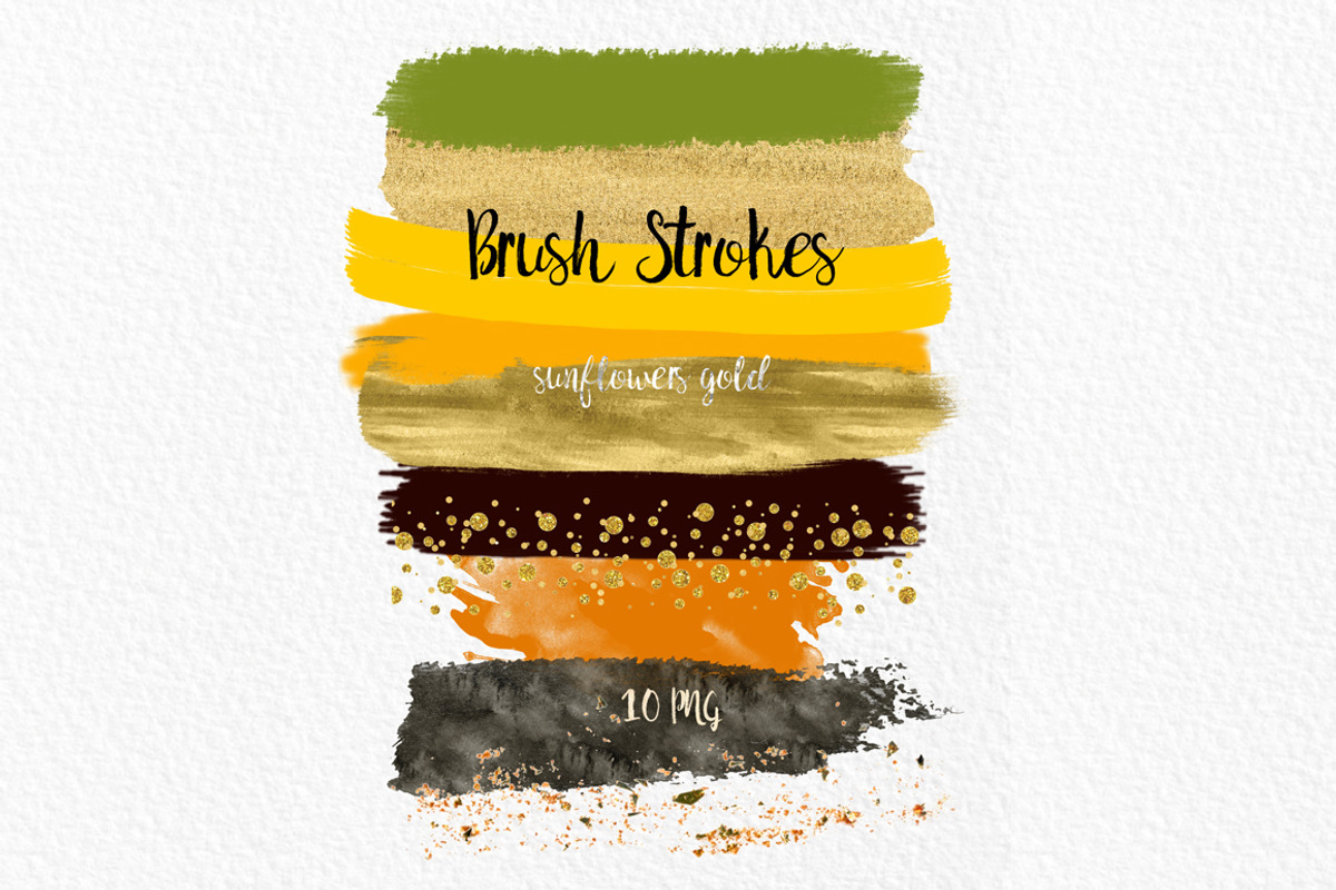 -50% Sunflowers watercolor flowers, a Texture Illustration by LABFcreations (Photo 6 of 11)