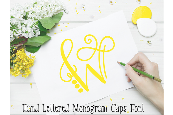 Monogram Font Hand Lettered preview 8