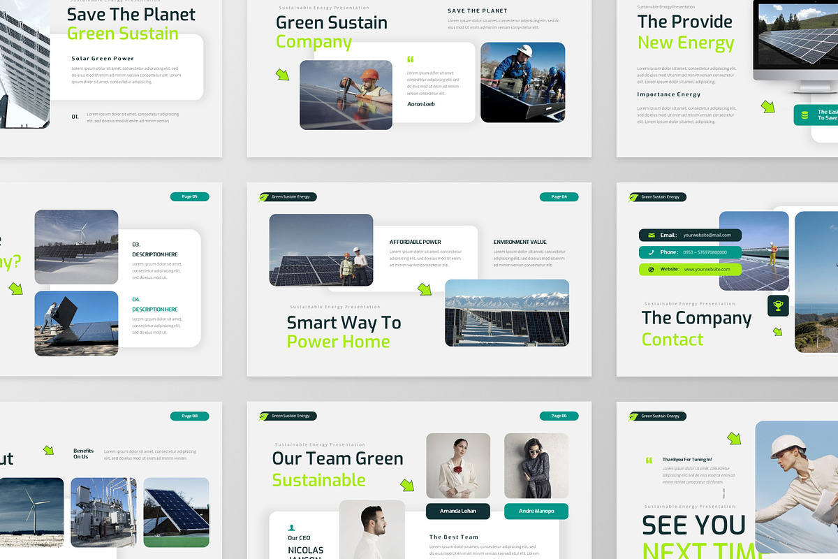Sustainable Energy Keynote Template, a Presentation Template by MtvtdArt (Photo 6 of 6)