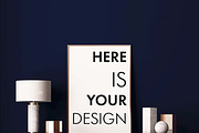 15 mockup of posters in the interior, a Print Template by FilL239 (Thumbnail 2 of 16)
