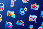 3D Cyber Security Icons, an Object 3D Model by Flat Icons (Thumbnail 7 of 8)
