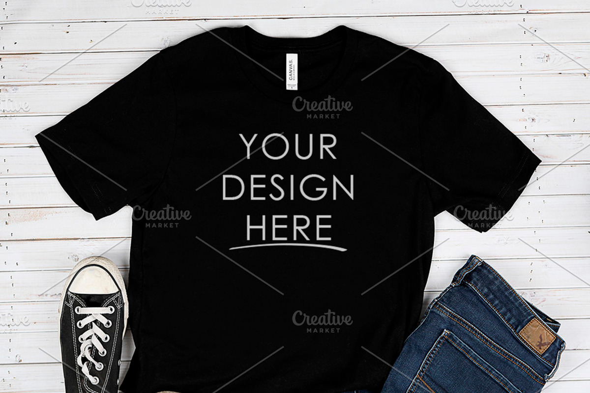 Bella Canvas Shirt Mock Up, a Shirt Mockup by SUBLIME Styled Stock